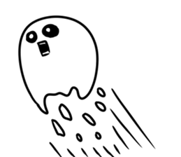 Phantasmagoric white creature2 sticker #8318960