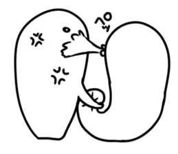 Phantasmagoric white creature2 sticker #8318965