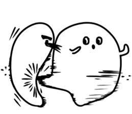 Phantasmagoric white creature2 sticker #8318973