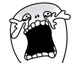 Phantasmagoric white creature2 sticker #8318977