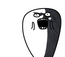 Phantasmagoric white creature2 sticker #8318978