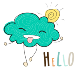 Cloud fun sticker #8319180