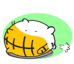 Fat tabby cat sticker #8319730