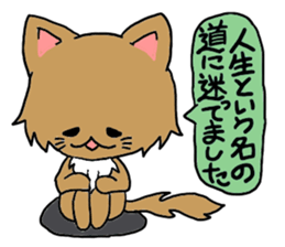 Lovable Longhair Cat sticker #8320756