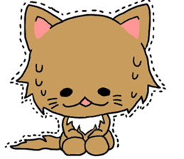 Lovable Longhair Cat sticker #8320757