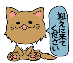 Lovable Longhair Cat sticker #8320761
