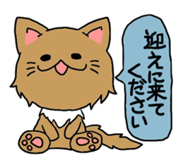 Lovable Longhair Cat sticker #8320761