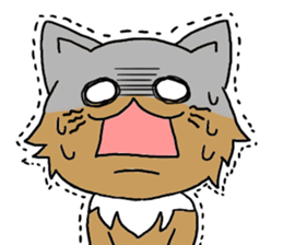 Lovable Longhair Cat sticker #8320774