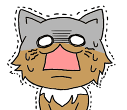 Lovable Longhair Cat sticker #8320774