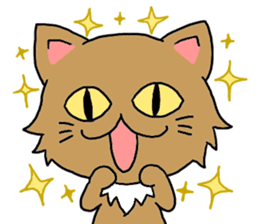 Lovable Longhair Cat sticker #8320775