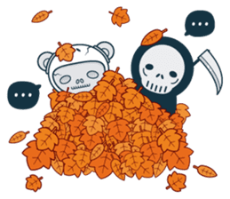 Halloween with Jokukuma, the Space Bear sticker #8321394