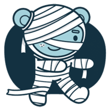 Halloween with Jokukuma, the Space Bear sticker #8321399