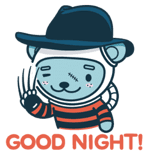 Halloween with Jokukuma, the Space Bear sticker #8321401