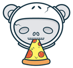 Halloween with Jokukuma, the Space Bear sticker #8321402