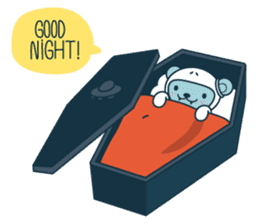 Halloween with Jokukuma, the Space Bear sticker #8321403