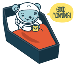 Halloween with Jokukuma, the Space Bear sticker #8321404