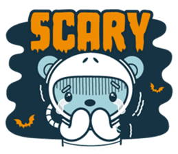 Halloween with Jokukuma, the Space Bear sticker #8321416