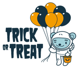 Halloween with Jokukuma, the Space Bear sticker #8321422