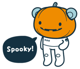 Halloween with Jokukuma, the Space Bear sticker #8321426