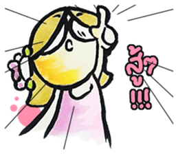 Vaenklom little girl so cute sticker #8323288