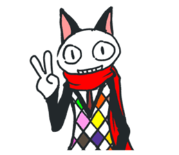 Muffler  Cat sticker #8324388