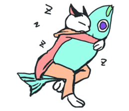 Muffler  Cat sticker #8324390