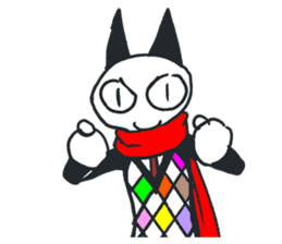 Muffler  Cat sticker #8324410