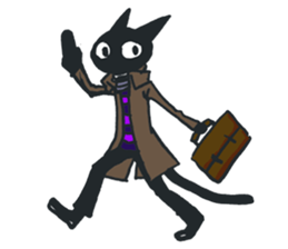 Muffler  Cat sticker #8324412