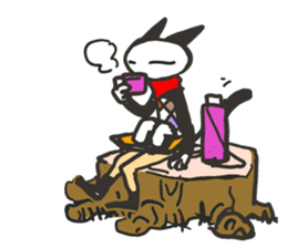 Muffler  Cat sticker #8324423