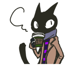 Muffler  Cat sticker #8324425