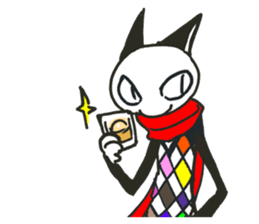 Muffler  Cat sticker #8324426