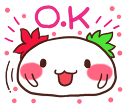 Daifuku Kaepii and siratama-kun sticker #8325431