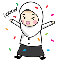 Jasmin Muslimah Student sticker #8325913