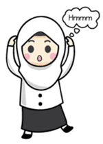 Jasmin Muslimah Student sticker #8325933