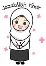 Jasmin Muslimah Student sticker #8325939