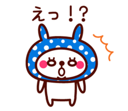 Cute rabbit Hood sticker #8325974