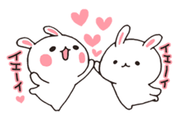 love-rabbit 5 sticker #8326029