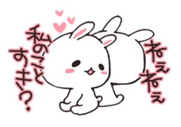 love-rabbit 5 sticker #8326036