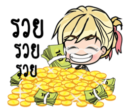 Working women shopping sticker #8327696