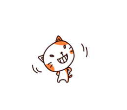 Orange cat sticker sticker #8327750