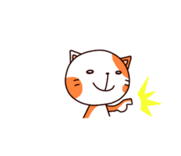 Orange cat sticker sticker #8327752