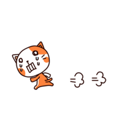 Orange cat sticker sticker #8327755