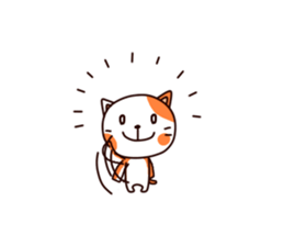 Orange cat sticker sticker #8327768