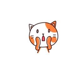 Orange cat sticker sticker #8327770