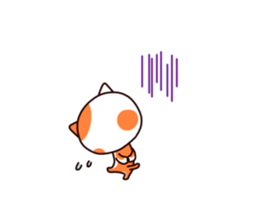 Orange cat sticker sticker #8327771