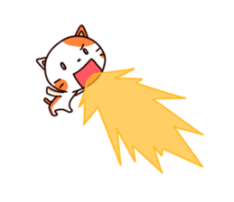 Orange cat sticker sticker #8327774