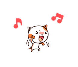 Orange cat sticker sticker #8327775