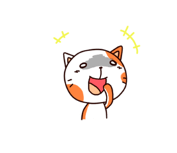 Orange cat sticker sticker #8327780