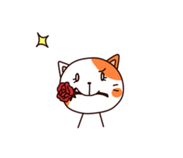 Orange cat sticker sticker #8327783