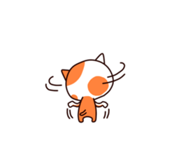 Orange cat sticker sticker #8327784